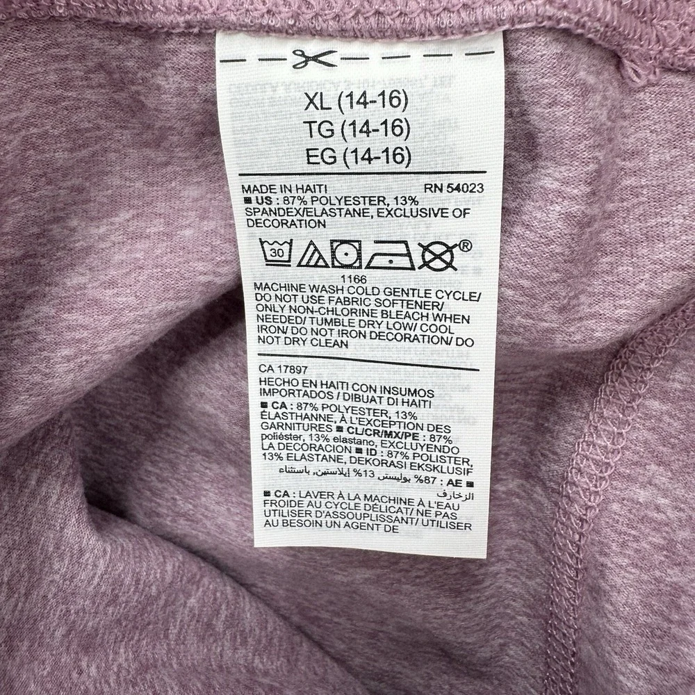 Old Navy Active Leggings Youth Size XL ‎ 14-16 Go Dry Pink Mid Rise Pants NWT